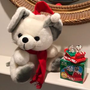 santa mouse stuffed animal